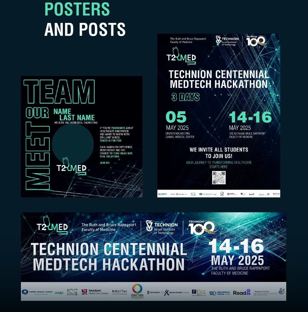 Posters and social posts