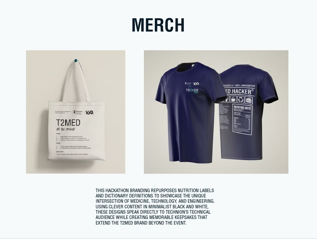 Merchandise: tote bag and t-shirts